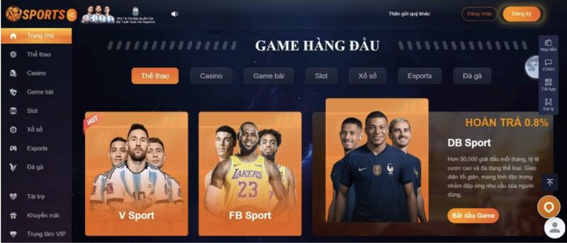Thông tin giới thiệu Vsport đang thu hút sự chú ý